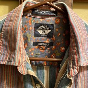 Vintage Dockers Indigo Short Sleeve